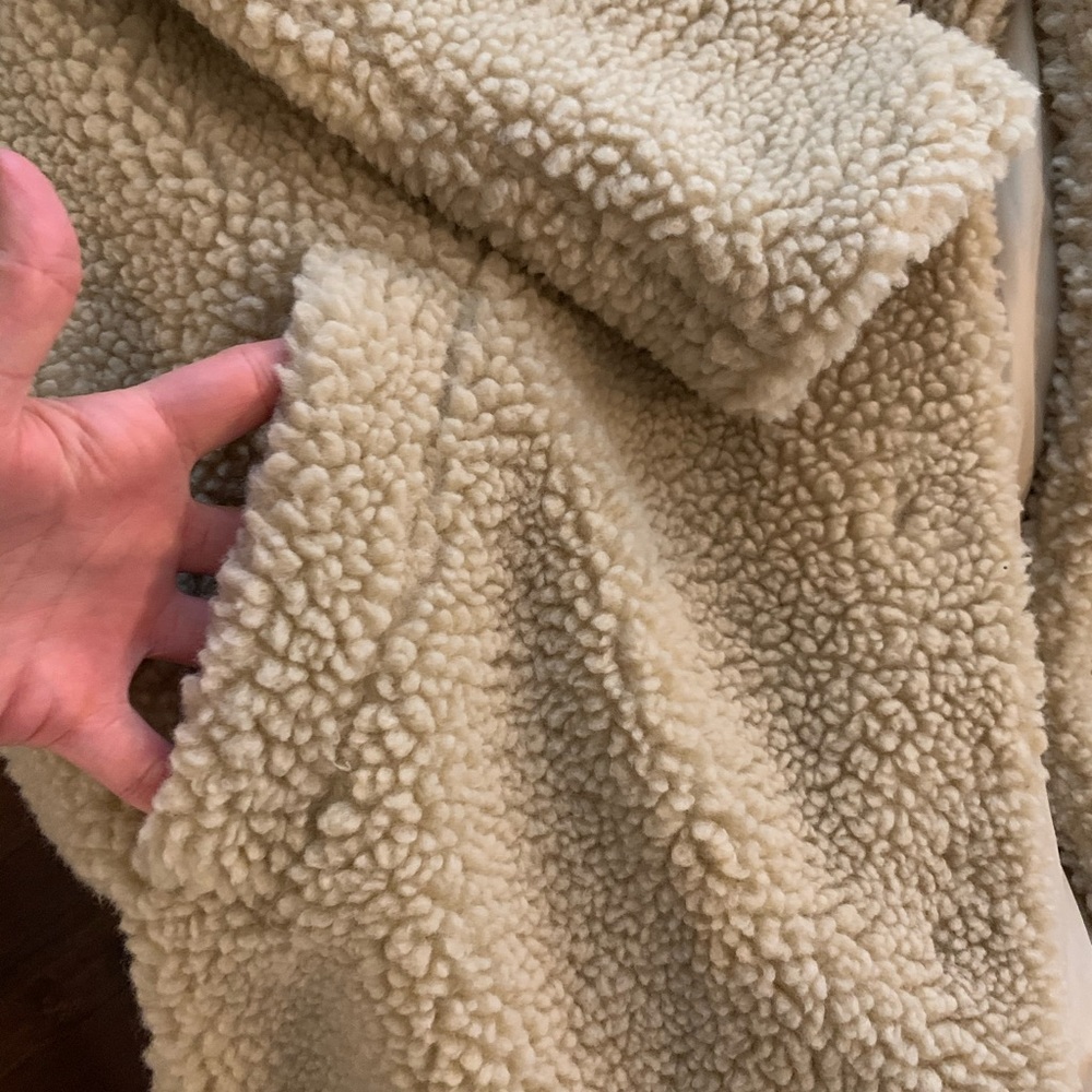 H&M Fuzzy Teddy Coat